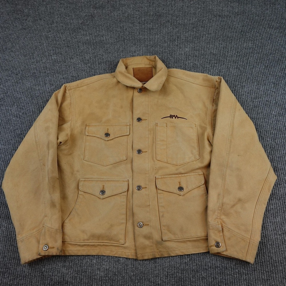 Schaefer Outfitter Jacket Mens XL Beige Western Workwear RM Embroidered 310